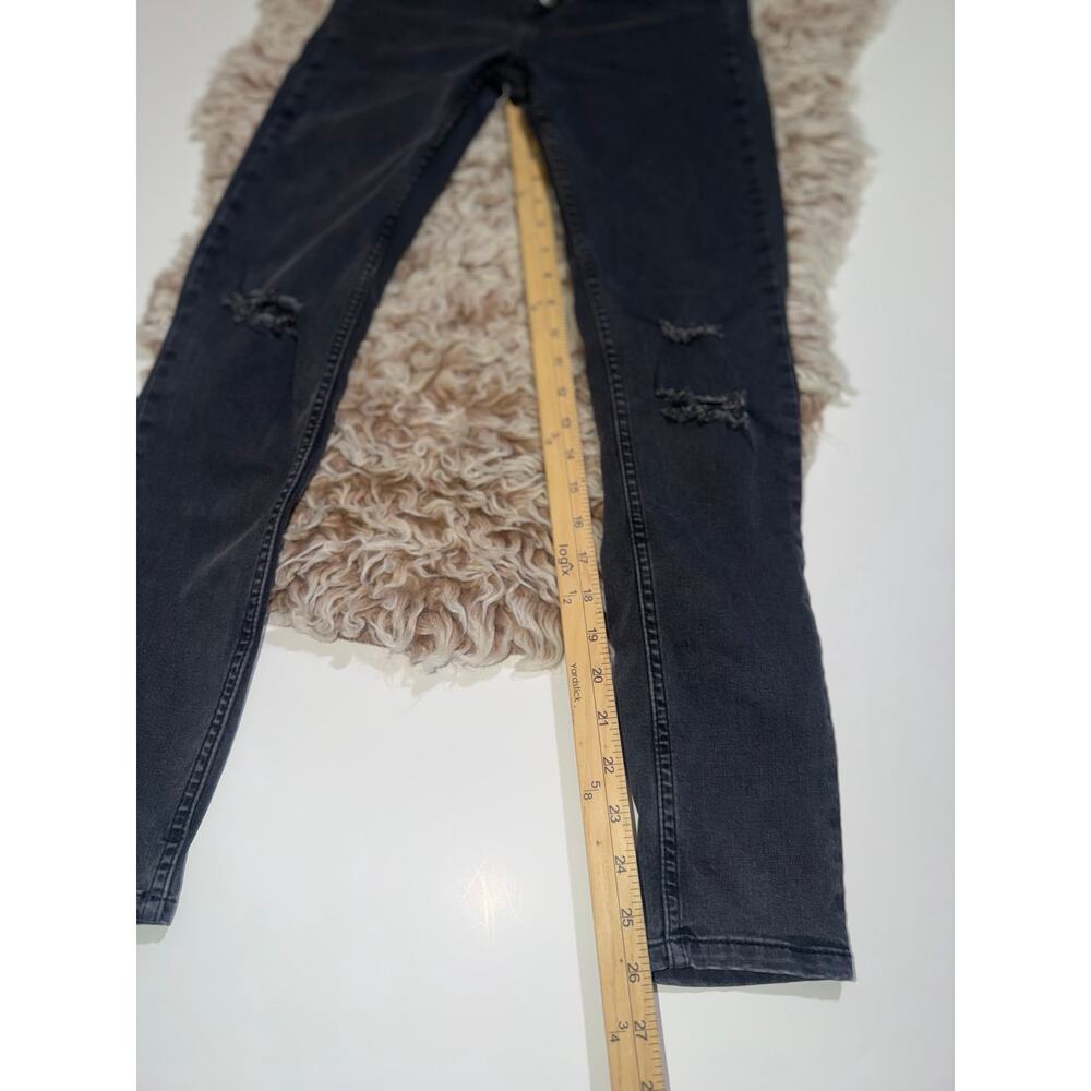 We are free women’s button zipper distressed skinny jeans - Picture 7 of 16